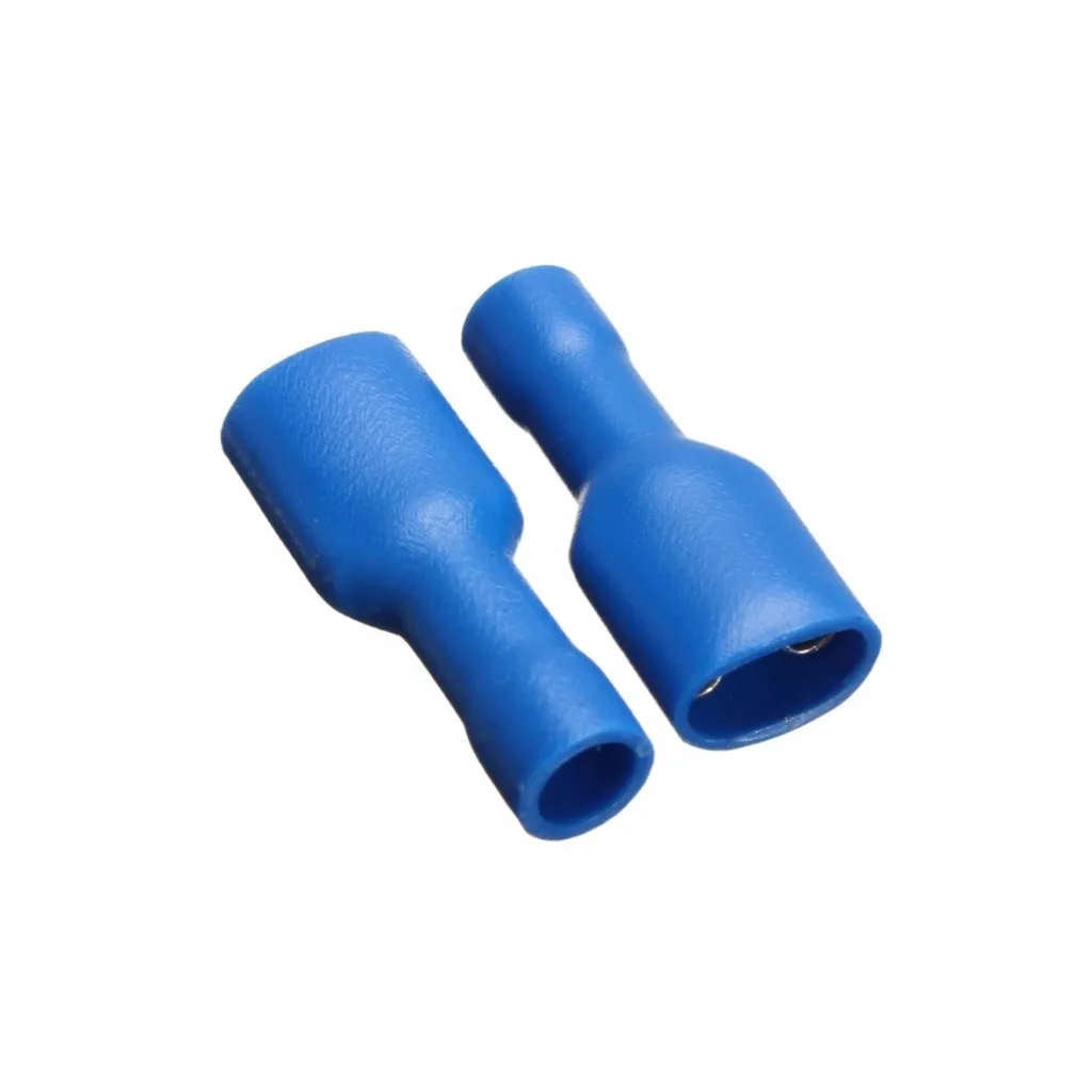 [FDFD2-250] Terminal Hembra Aislado PVC – 16-14 AWG (1.5-2.5mm²) Azul (100 und)