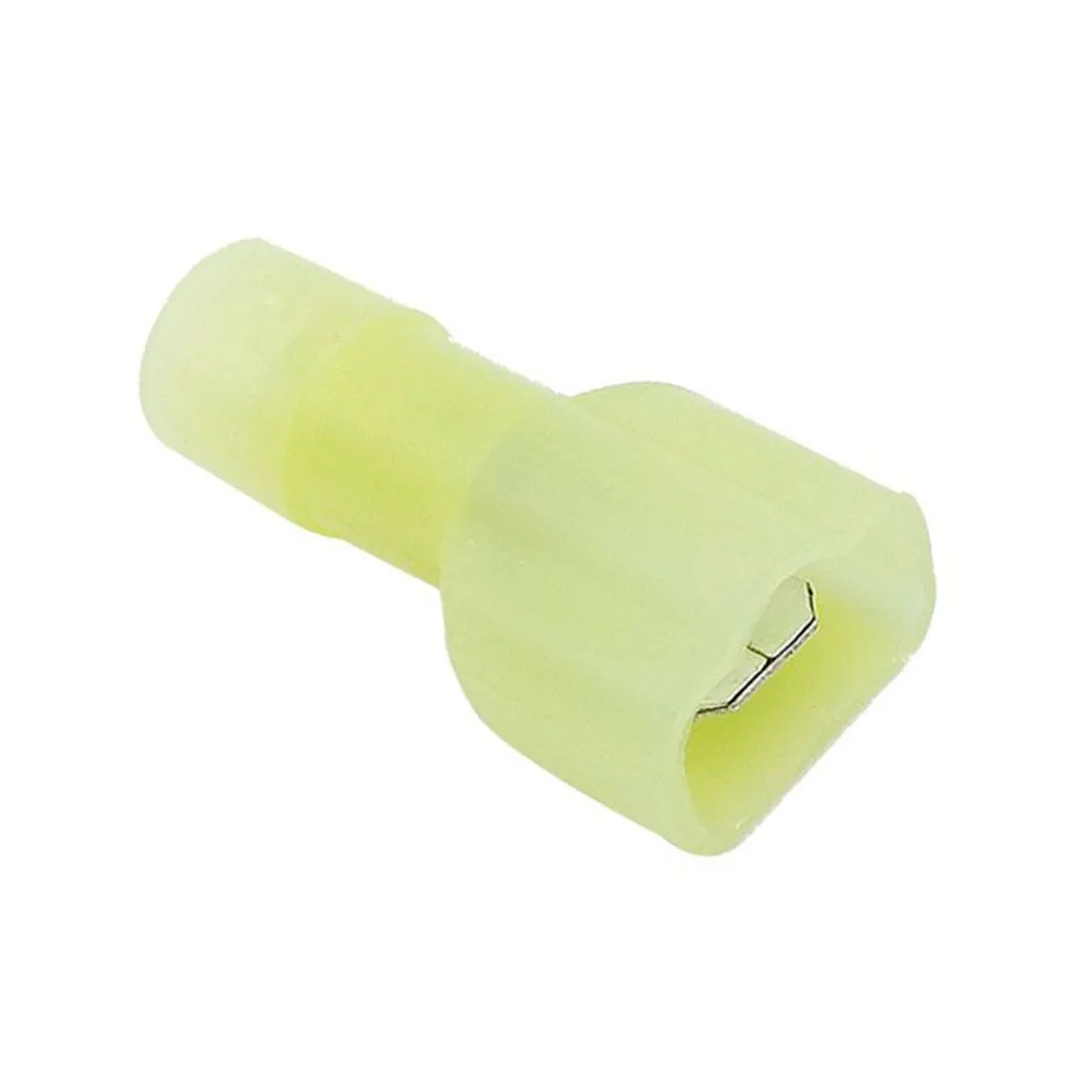 [MDFN5.5-250] Terminal Macho Nylon Aislado – 10-12 AWG Amarillo (100 und)