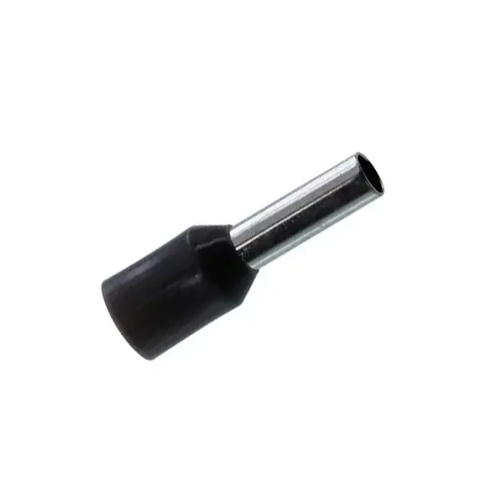 [E6012] Terminal Sobremoldeado Simple – 10 AWG (6mm²) Negro (100 und)