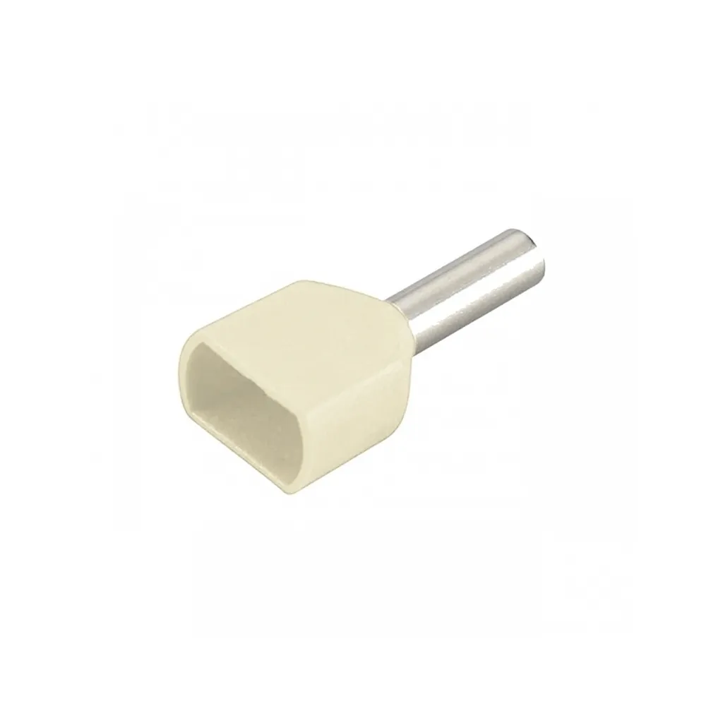 [TE10-14] Terminal Sobremoldeado Doble – 8 AWG (10mm²) Marfil (100 und)