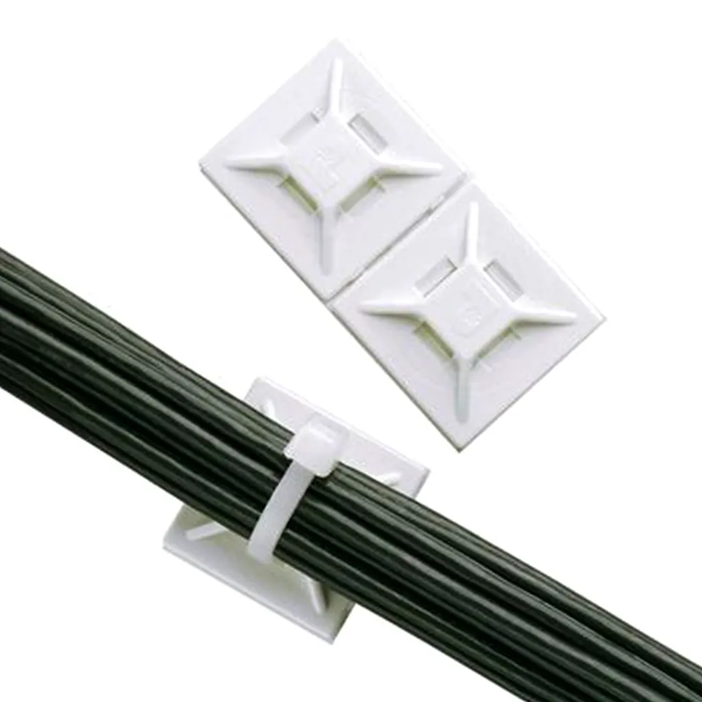 [PC-30] Portacintillo Adhesivo 30x30mm Blanco (100 und)