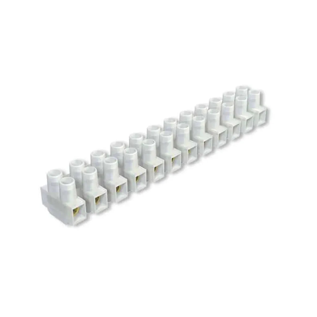 [W-10] Bornera Blanca PVC – 10A 10mm